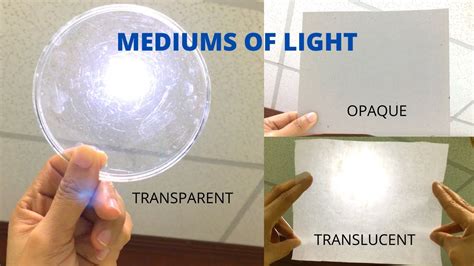 difference between translucent and clear.